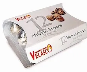 Huevos frescos de codorniz, 12 unidades