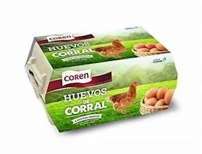Huevos de corral tamaño M/L, media docena